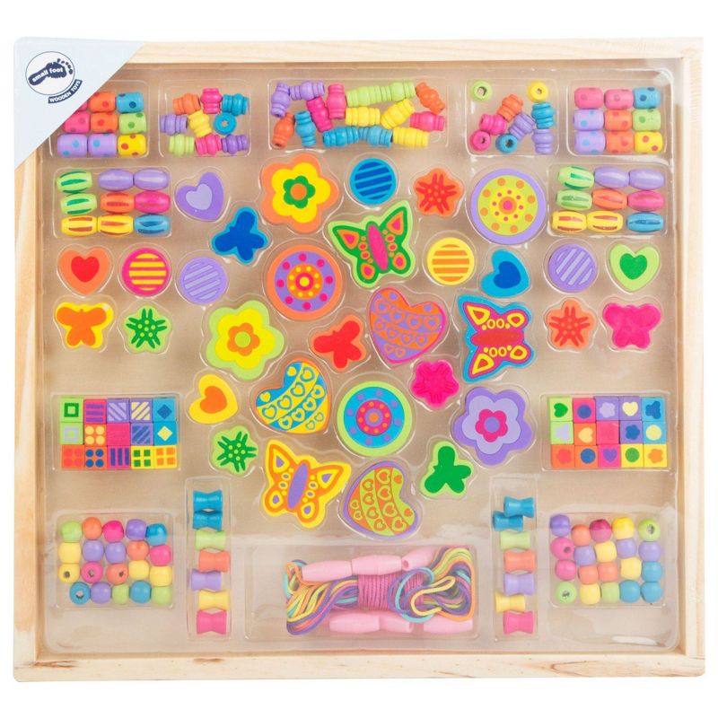 Small Foot Wooden Toys Threading Jewelry Beads Playset