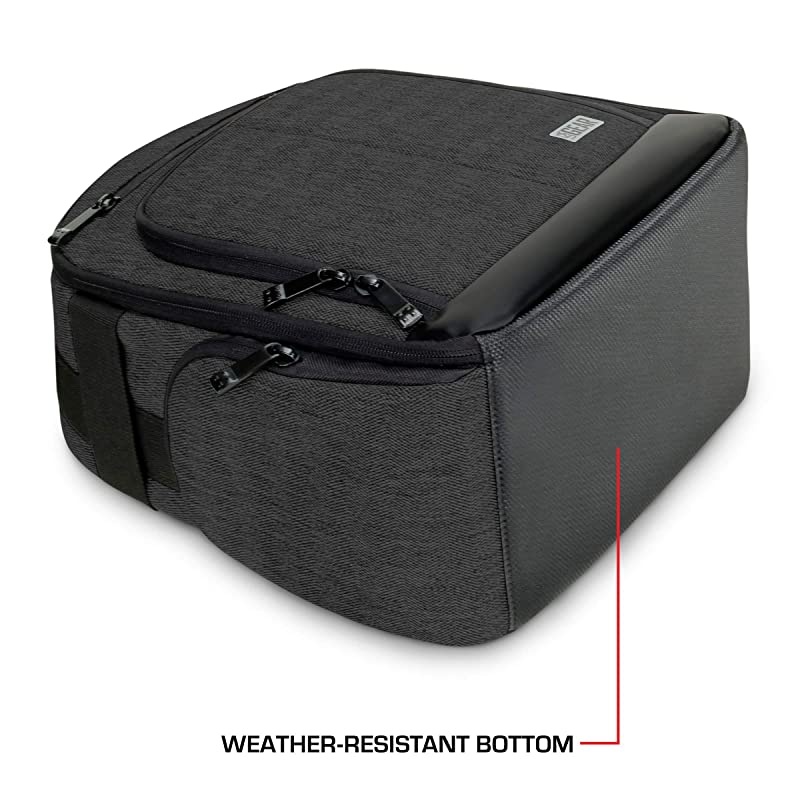 Portable Camera Backpack for DSLR Black with Customizable Accessory Dividers Weather Resistant Bottom and Comfortable Back Support Compatible with Canon Nikon and More