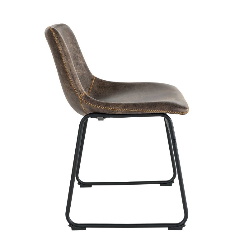 Set of 2 Jackson Dining Chair Brown - Finch