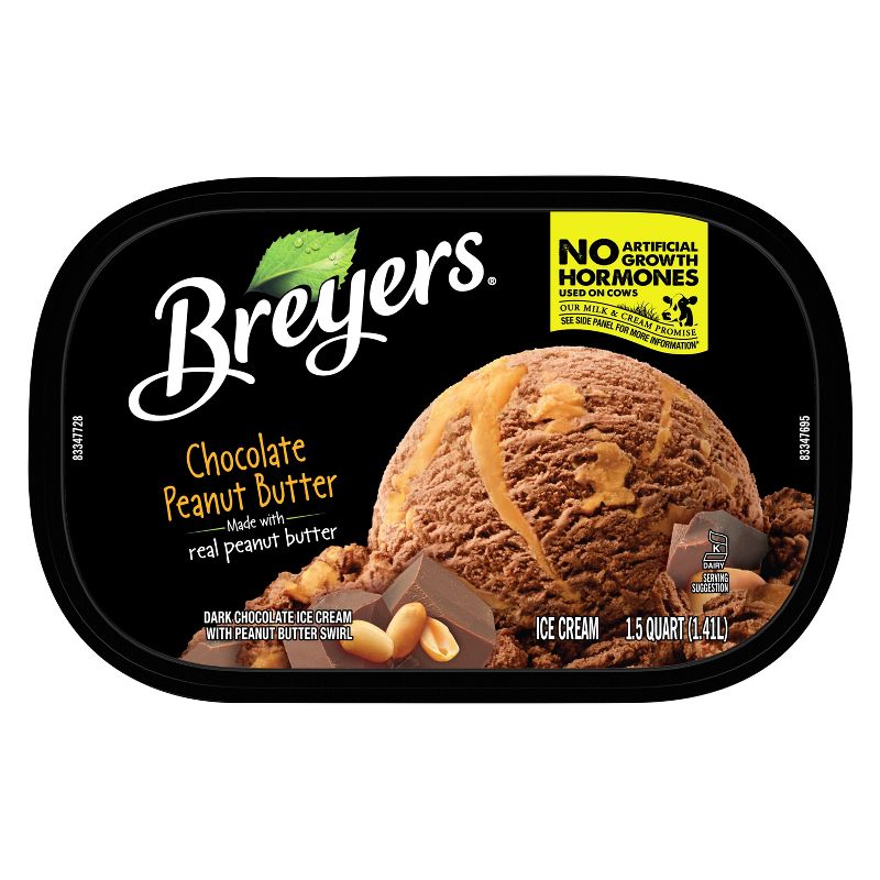 Breyers Chocolate Peanut Butter Ice Cream - 48oz