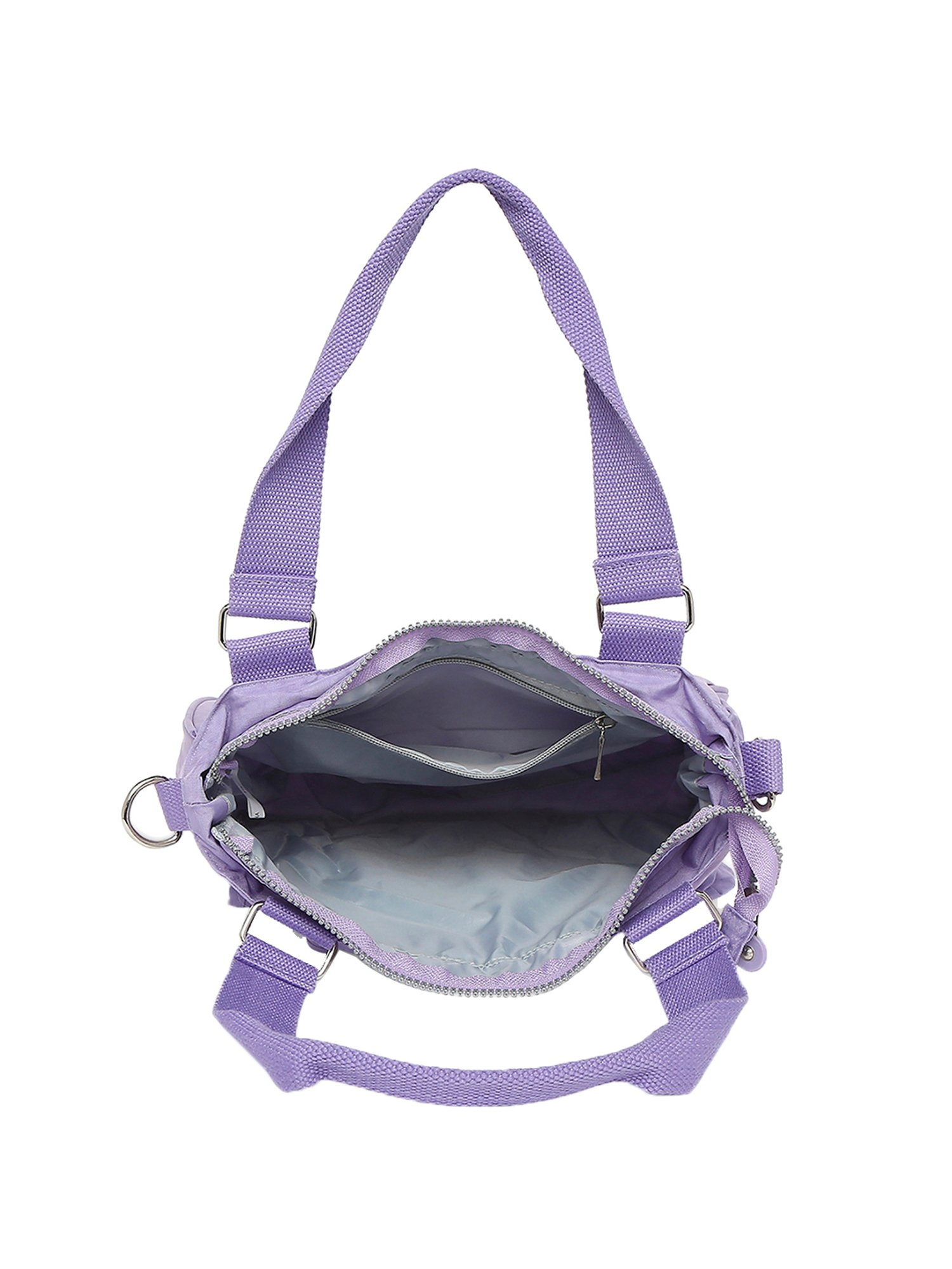 Baomi Purple Solid Medium Shoulder Bag