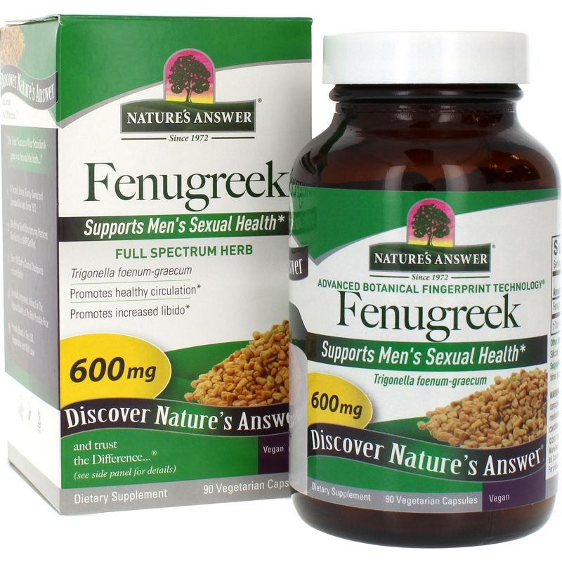 Nature's Answer Female Reductive Support, Fenugreek Seed Capsules-90ct