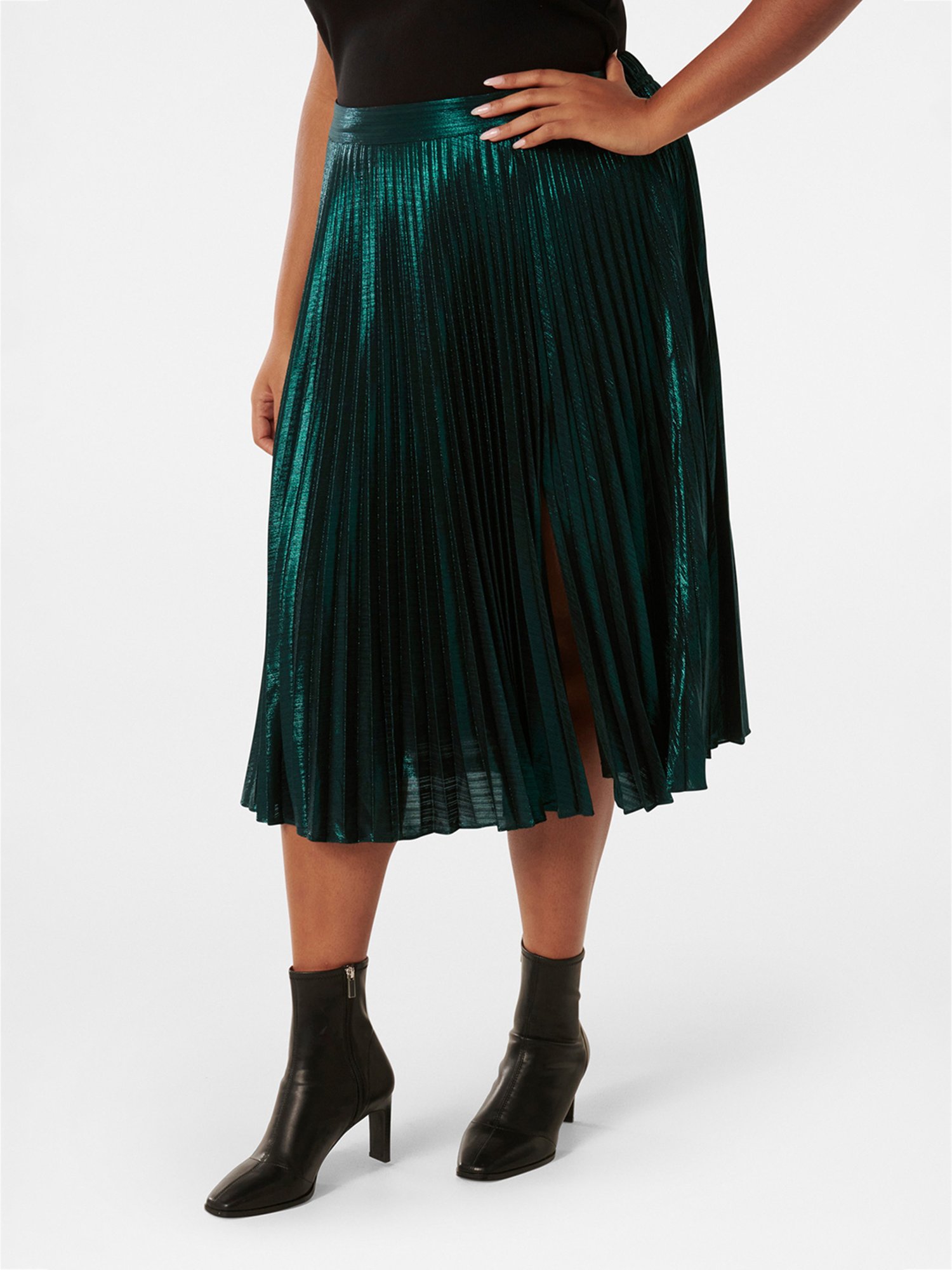 Forever New Rylee Curve Metallic  Skirt