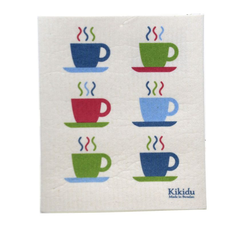 Swedish Dish Cloth 8.0" Red Cycle Absorbent Kitchen Eco Friendly  -  Dish Cloth