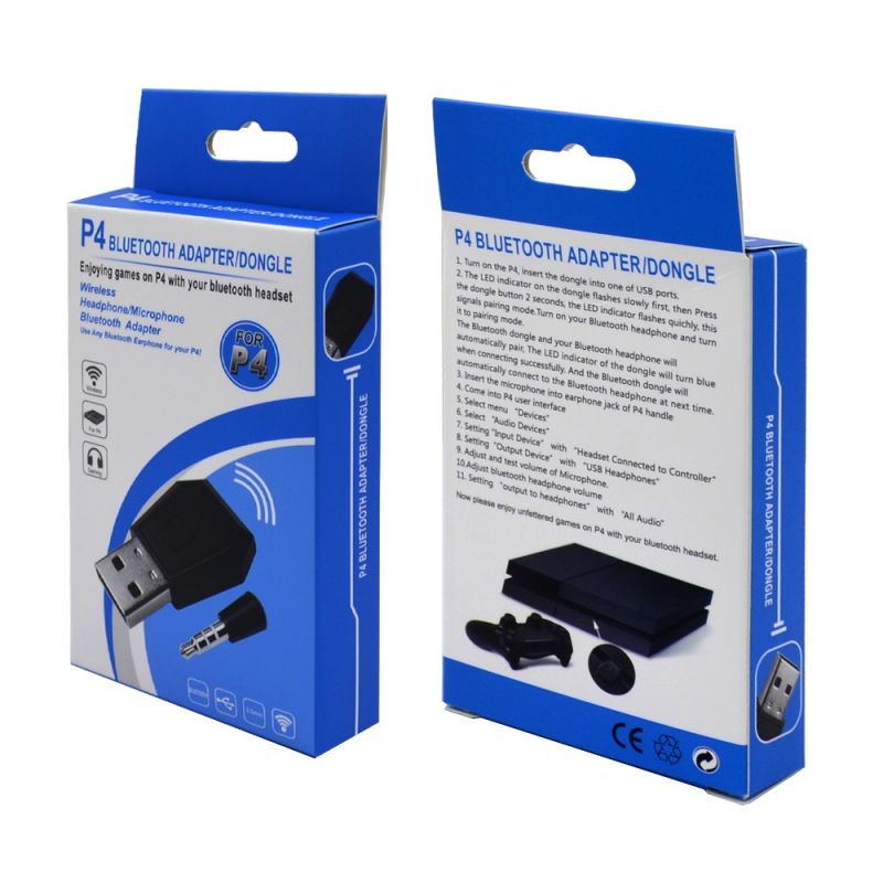 Wireless bluetooth adapter for PS4 Game Controller and Headset