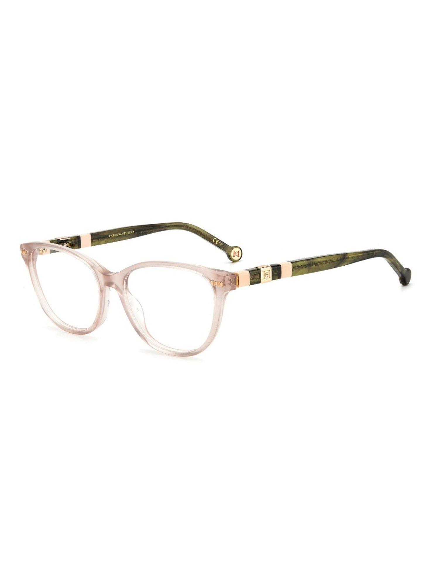 Carolina Herrera Brown Full Rim Round Eye Frame For Women