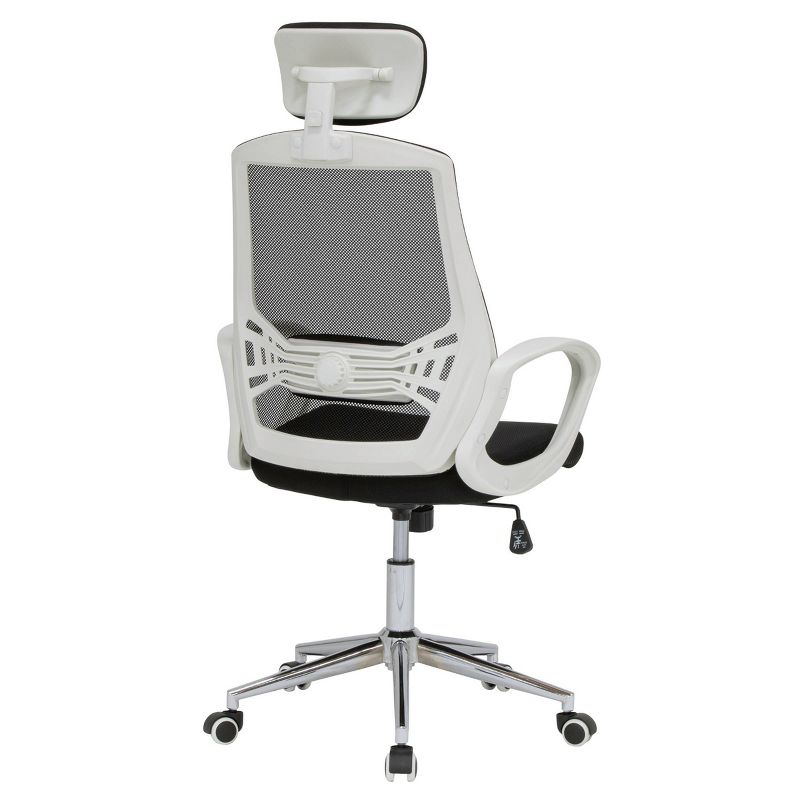 High Back Mesh Managers Chair White/Black - Calico Designs