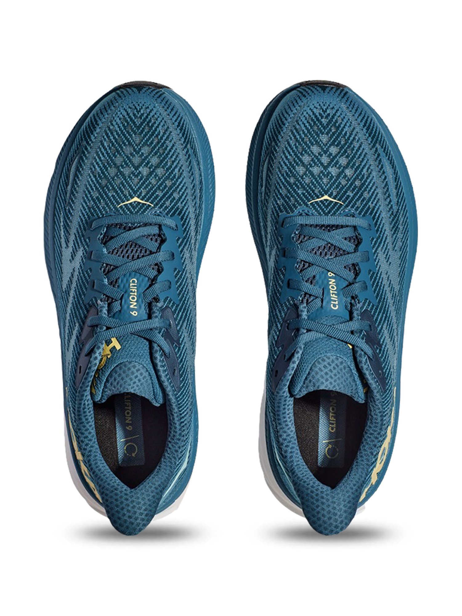 Hoka Men's M CLIFTON 9 Midnight Ocean & Bluesteel Running Shoes