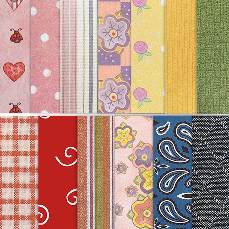 39pc Assorted Fabric Print and Pattern Scrapbooking Floral Texture Generic Design Papers - Store51 LLC..