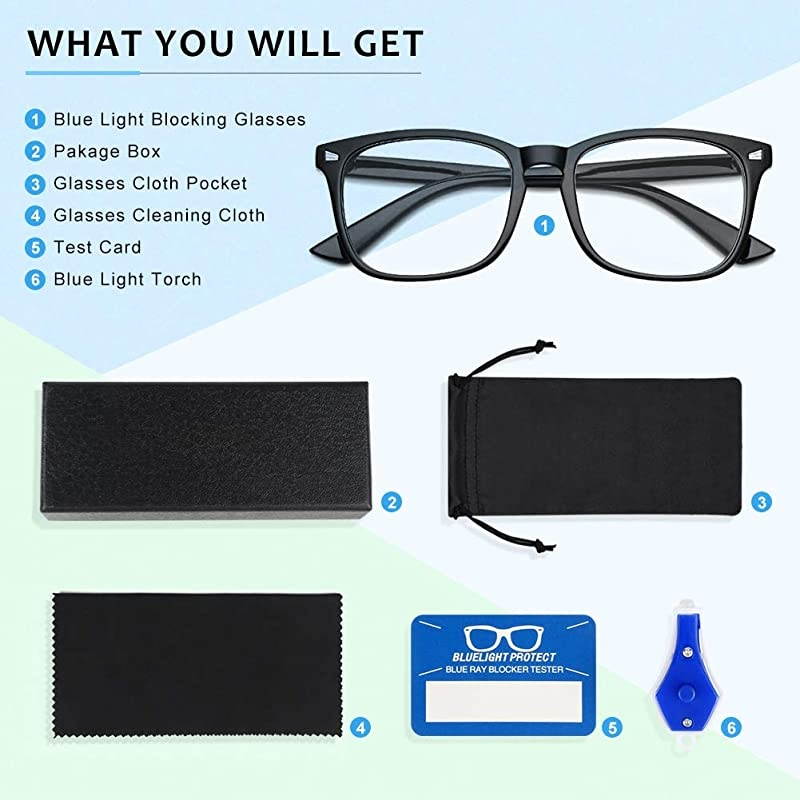 Light Blocking Glasses Computer Glasses Anti Eye Strain Headache
