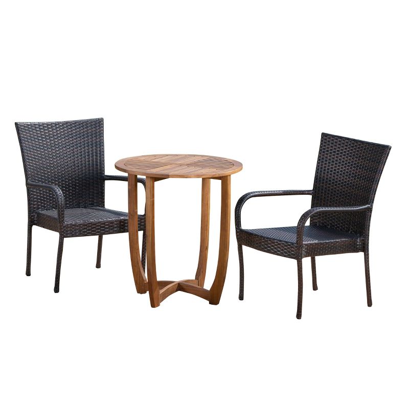 3pc Ludwig Folding Bistro Set - Royal Garden