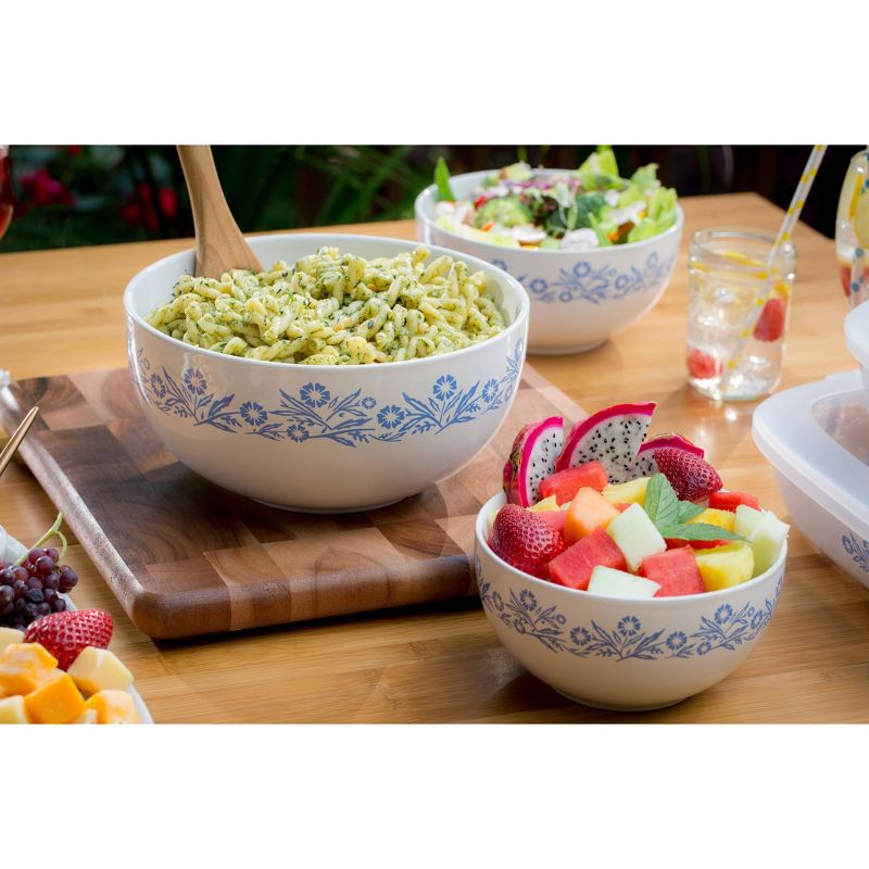 CorningWare Cornflower 3pc Ceramic Mixing Bowls