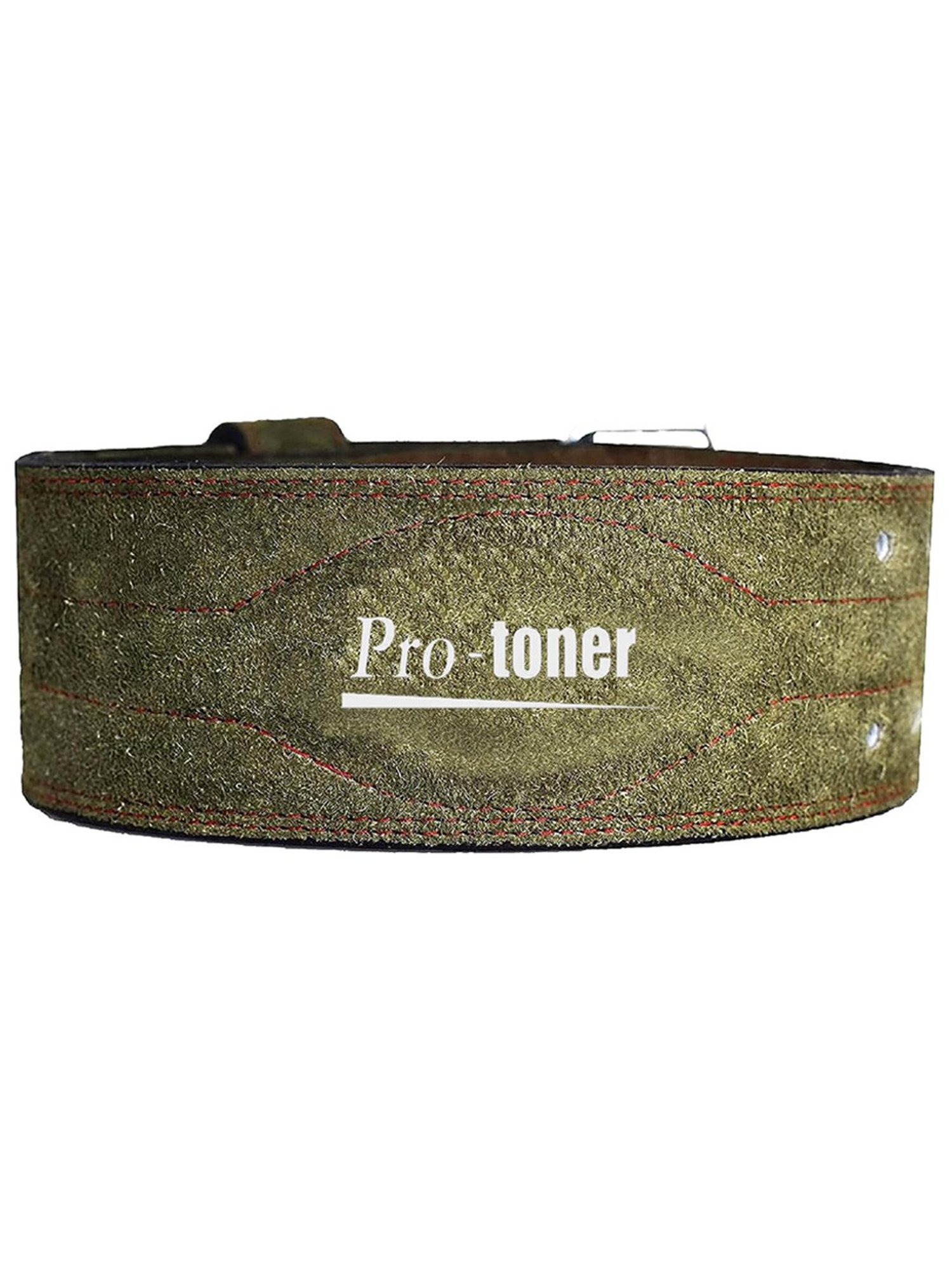 Protoner Suede Leather Weight Lifting Gym Belt (Olive)