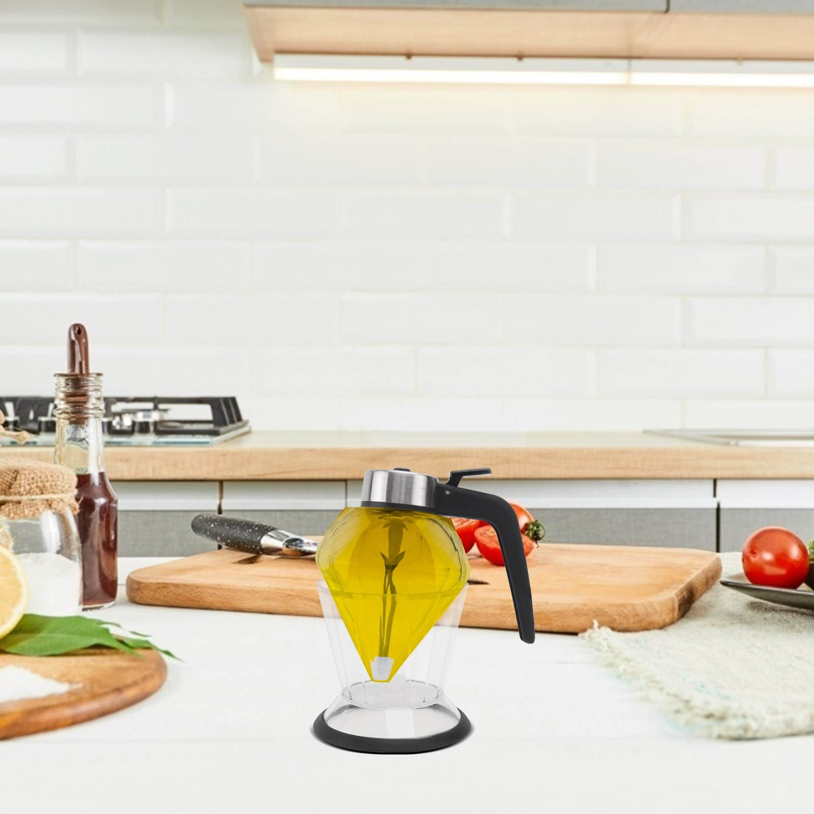 2pcs Glass Craft Seasoning Bottle Practical Convenient Condiment Bottle Seasoning Storage Bottle