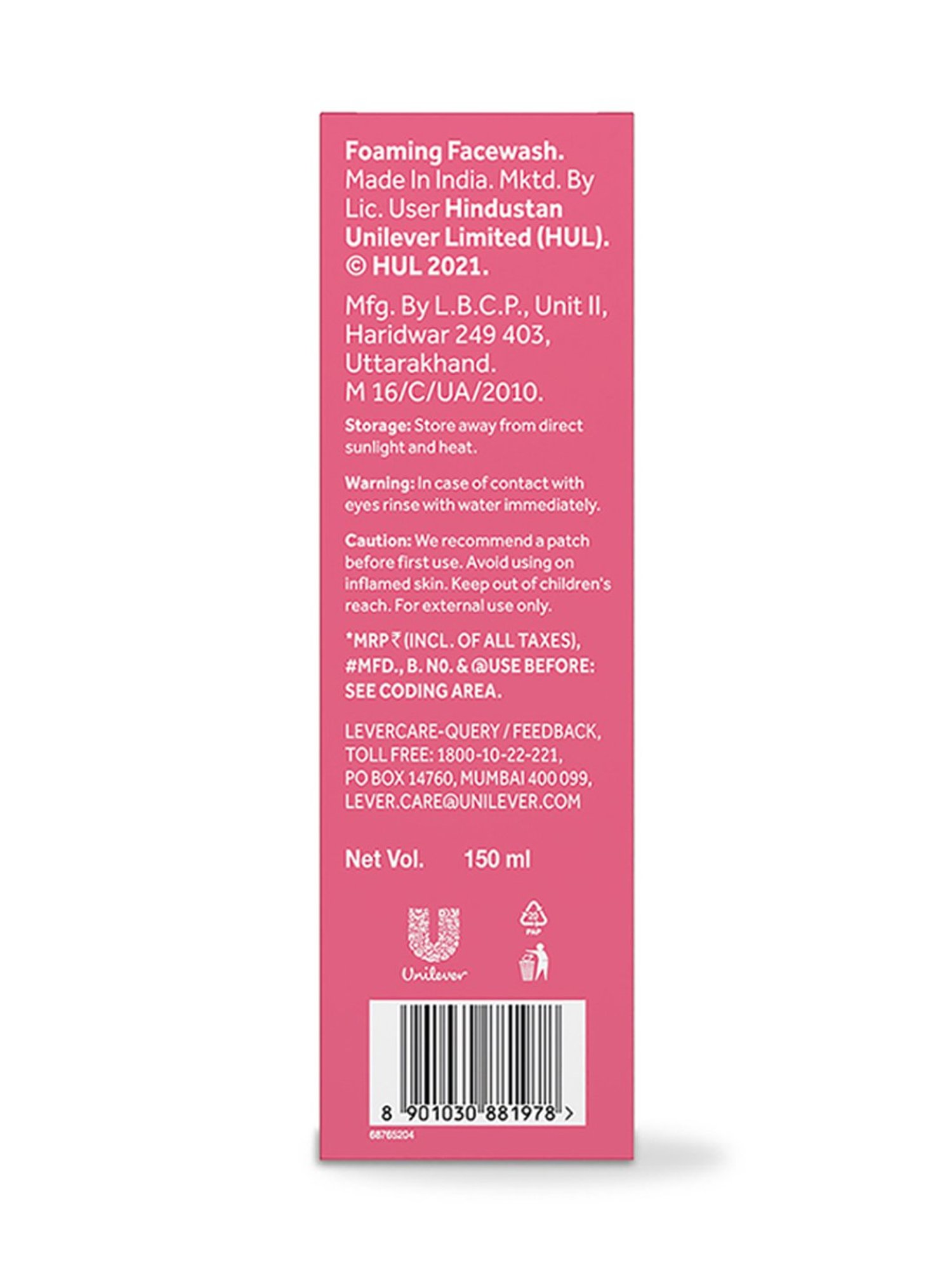 POND'S Bright Beauty Foaming Brush Face Wash - 150 ml