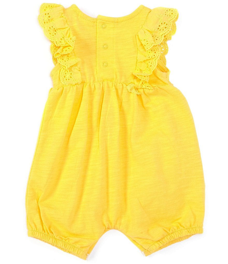 Starting Out Baby Girls Newborn-9 Months Solid Jersey Romper