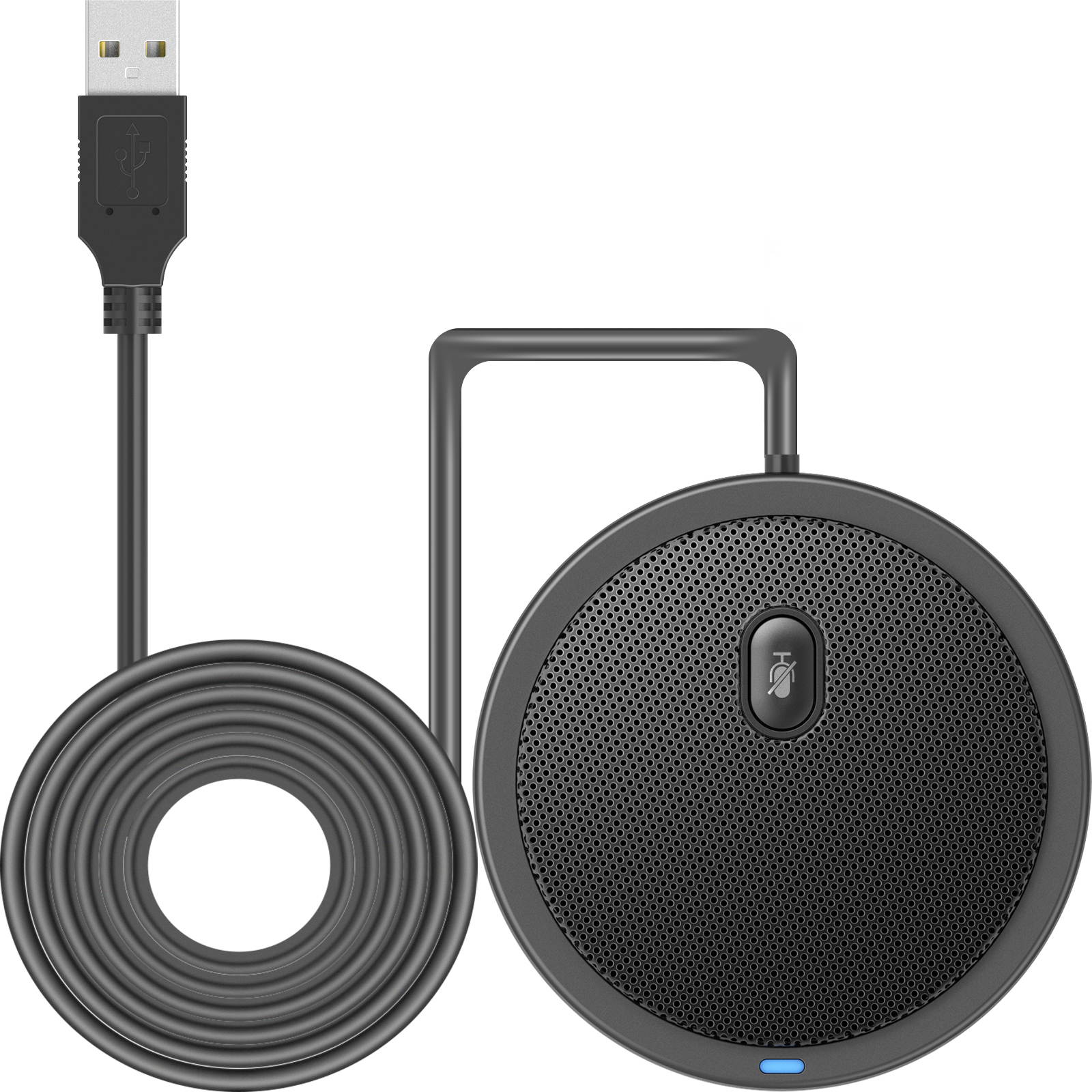 USB Omnidirectional Microphone for Computer, Works with Windows & iOS, Plug&Play PC Microphone for Zoom/Meeting/Streaming/Podcast/Gaming