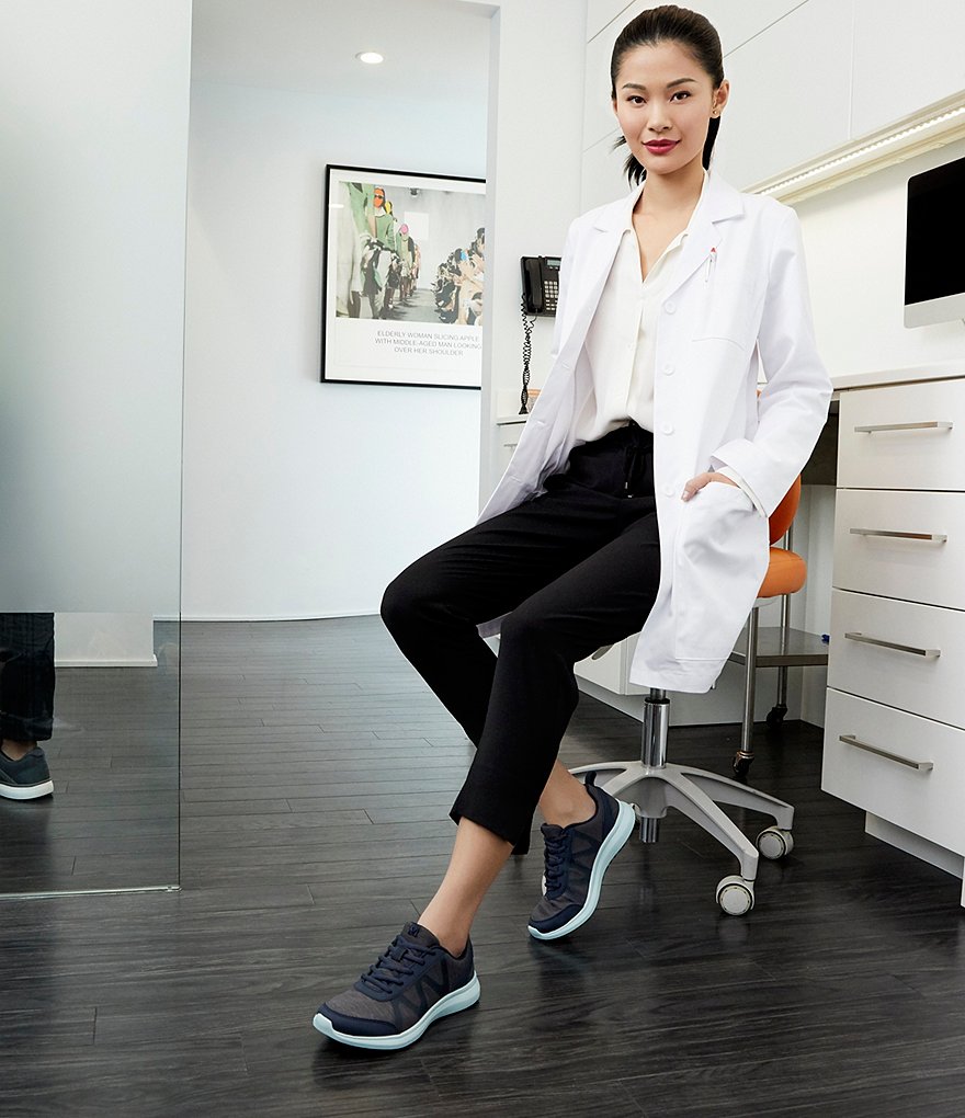 Vionic Pro Kiara Mesh Lace-Up Slip Resistant Sneakers