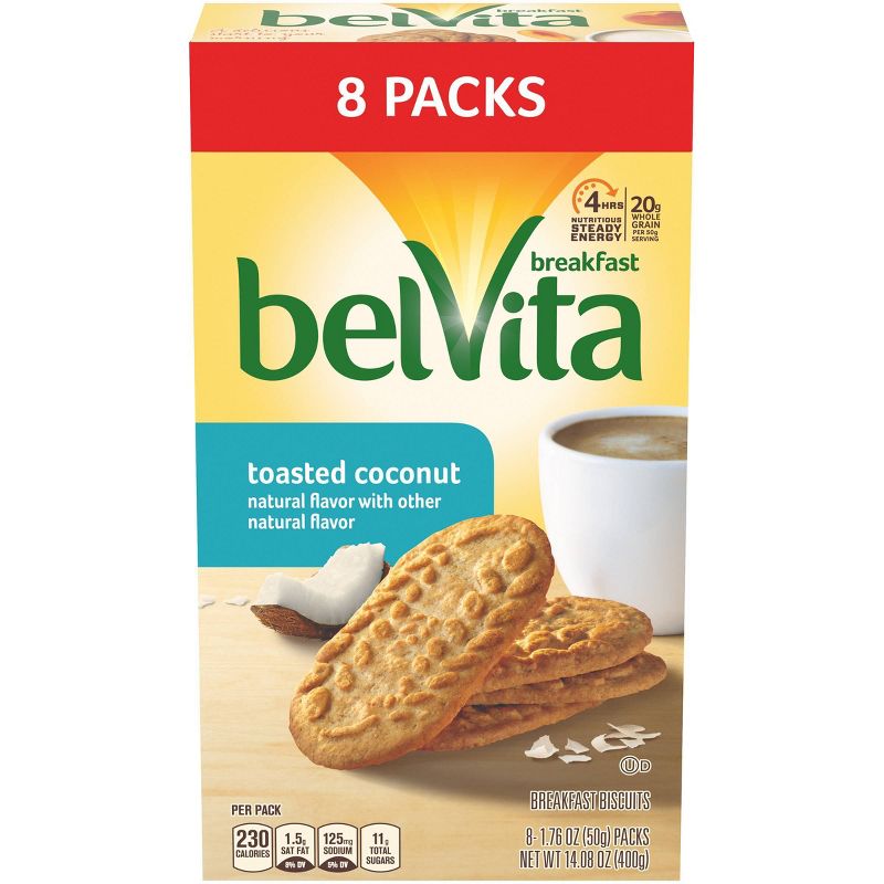 BelVita Toasted Coconut Breakfast Biscuits - 8ct