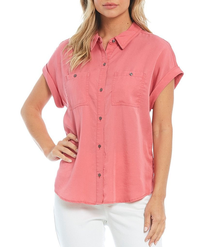 Westbound Button Up Short Sleeve Two Front Pocket Camp Shirt