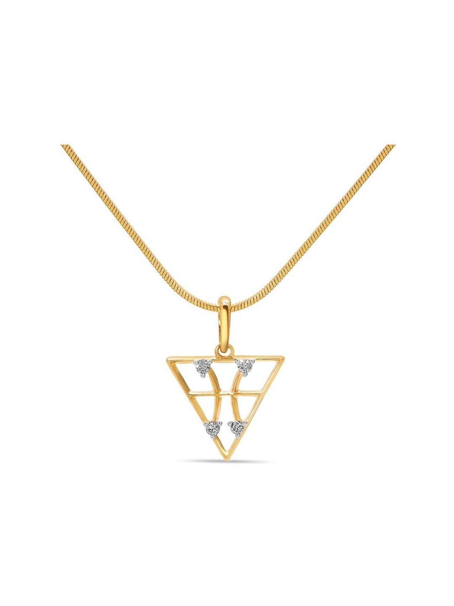 Mia By Tanishq 14K Yellow Gold Pisces Pendant for Women