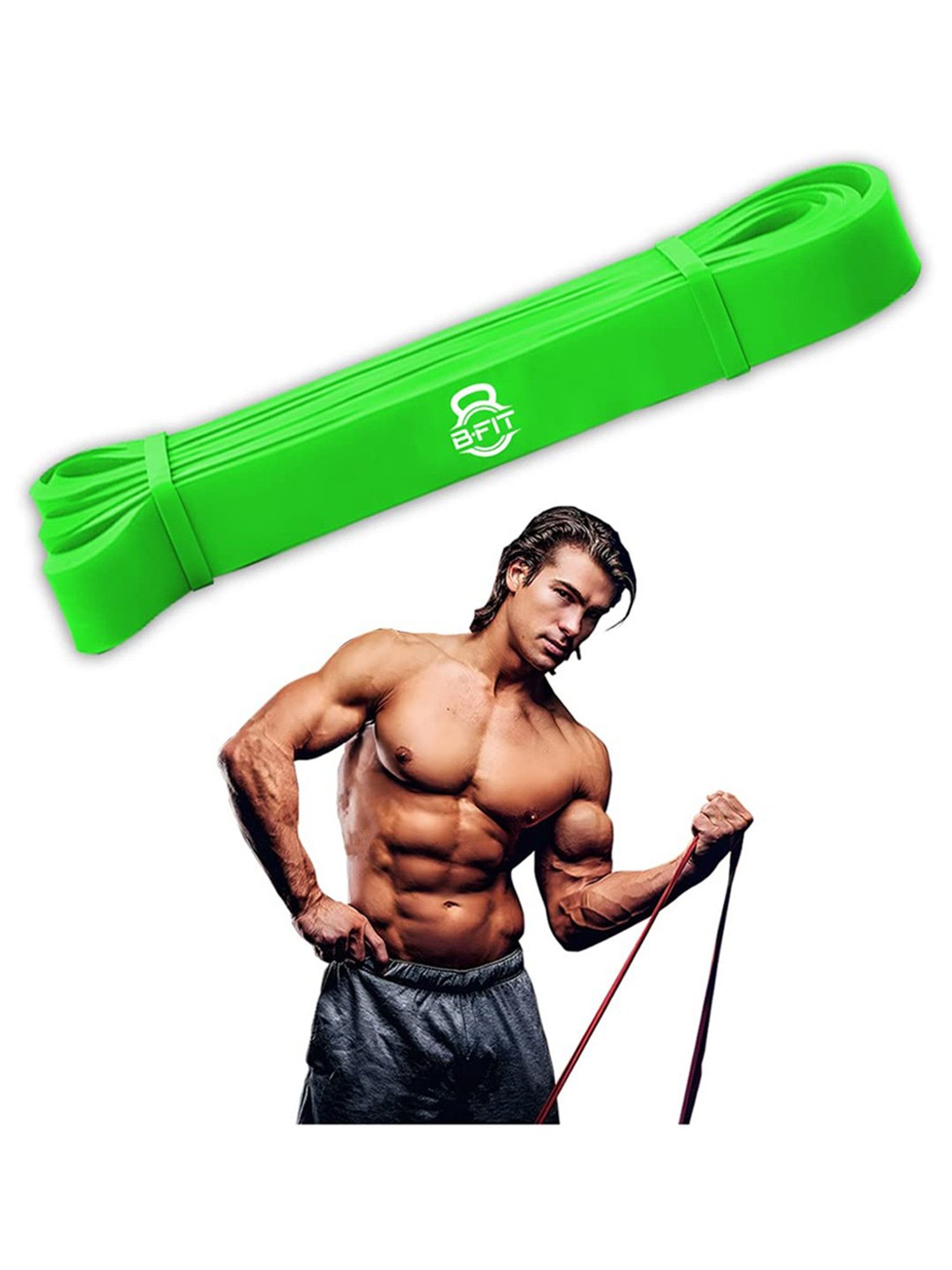 B Fit Super Heavy Pull Up Assist Bands (Green)