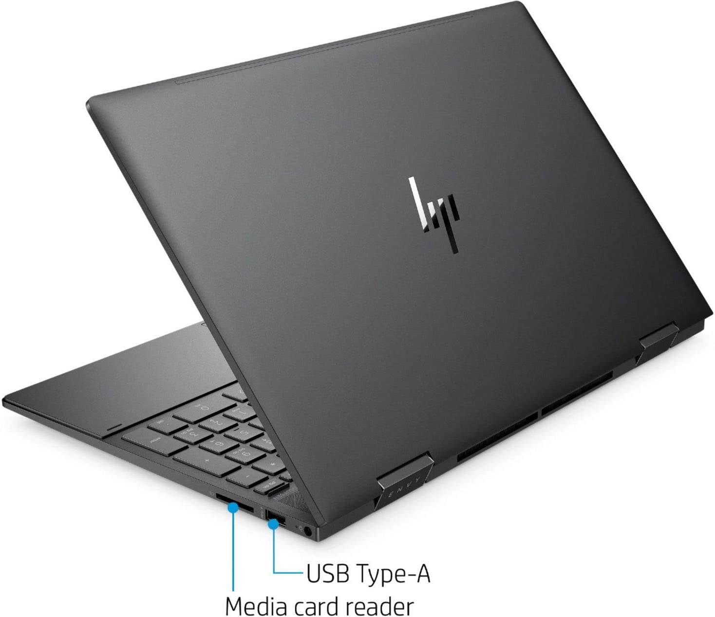 HP - ENVY x360 2-in-1 15.6" Touch-Screen Laptop - AMD Ryzen 7 - 8GB Memory - 512GB SSD - Nightfall Black 15M-EE0023DX Tablet Notebook