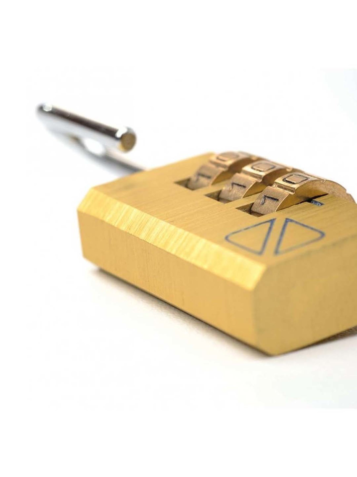 Travel Blue Golden Combination Lock