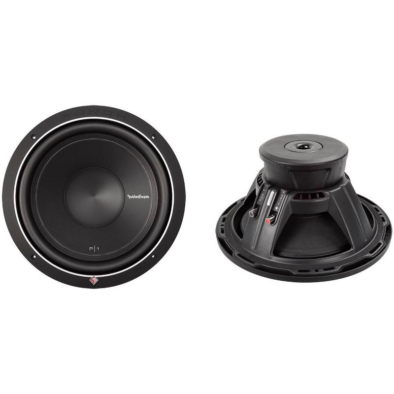 2) Rockford Fosgate Punch P1S2-15 15-Inch 1000W 2-Ohm Power Car Audio Subwoofers