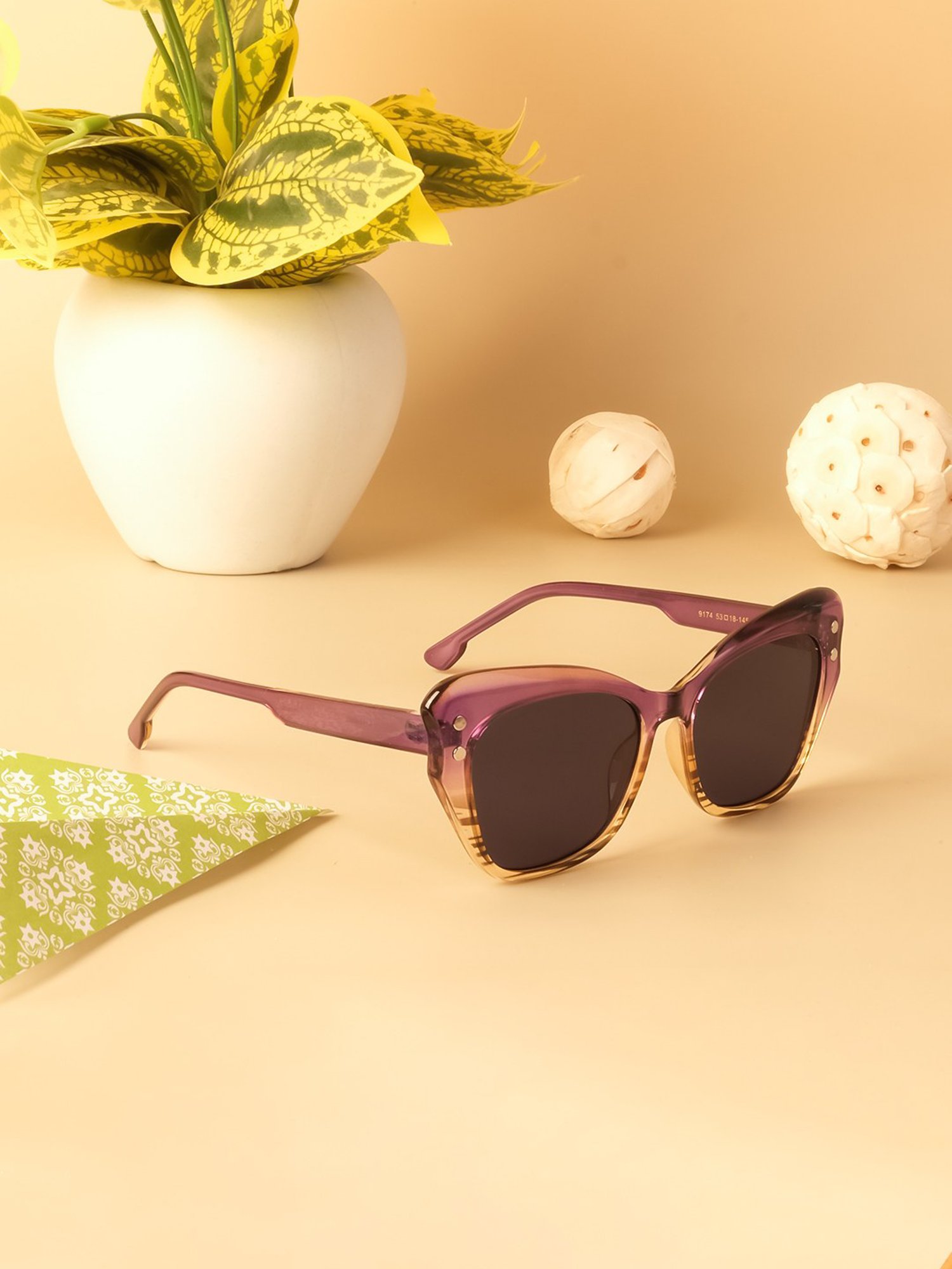 Voyage Blue Cat Eye UV Protection Sunglasses for Women