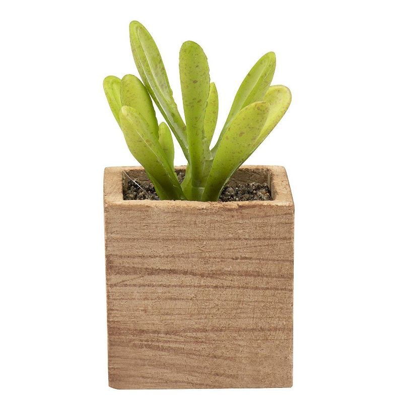 Juvale 6 Pack Small Artificial Succulent Plants Faux Potted Decor, 2 x 2 x 3.7 in