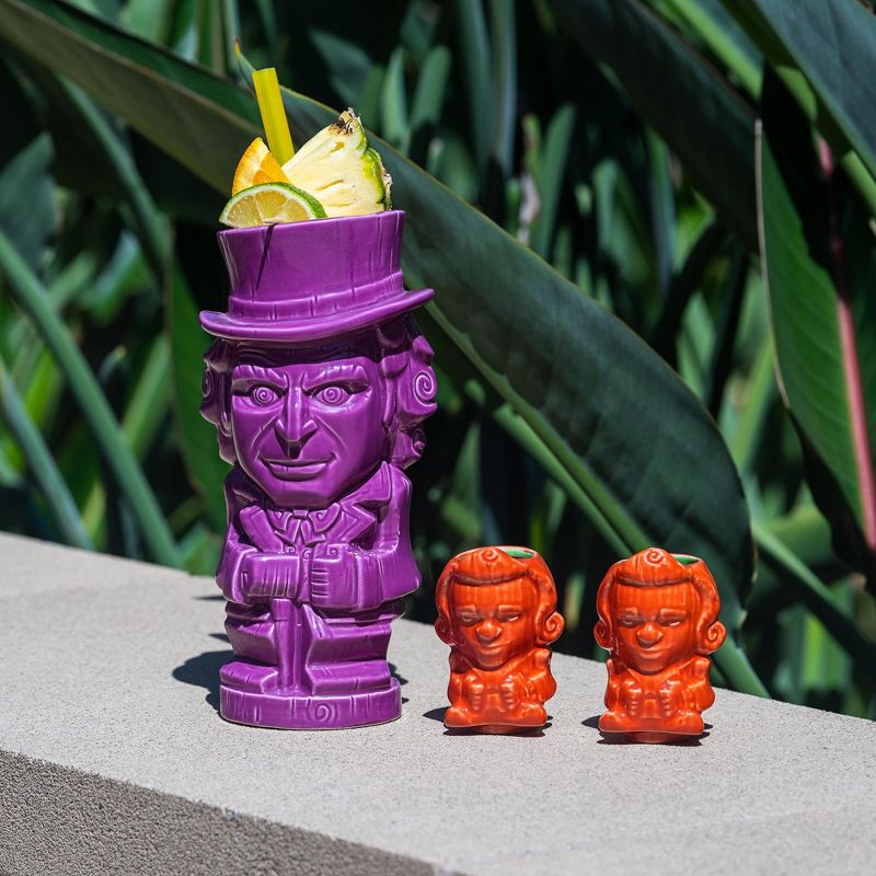 Beeline Creative Geeki Tikis Willy Wonka And The Chocolate Factory Mug Set | Ceramic Tiki Cups