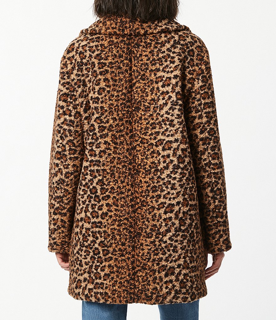 Kenneth Cole New York Short Water-Resistant Stand Collar Hooded Long Sleeve Chevron Puffer Jacket