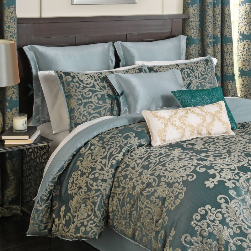 Teal Alexina Beaded Throw Pillow - Beautyrest