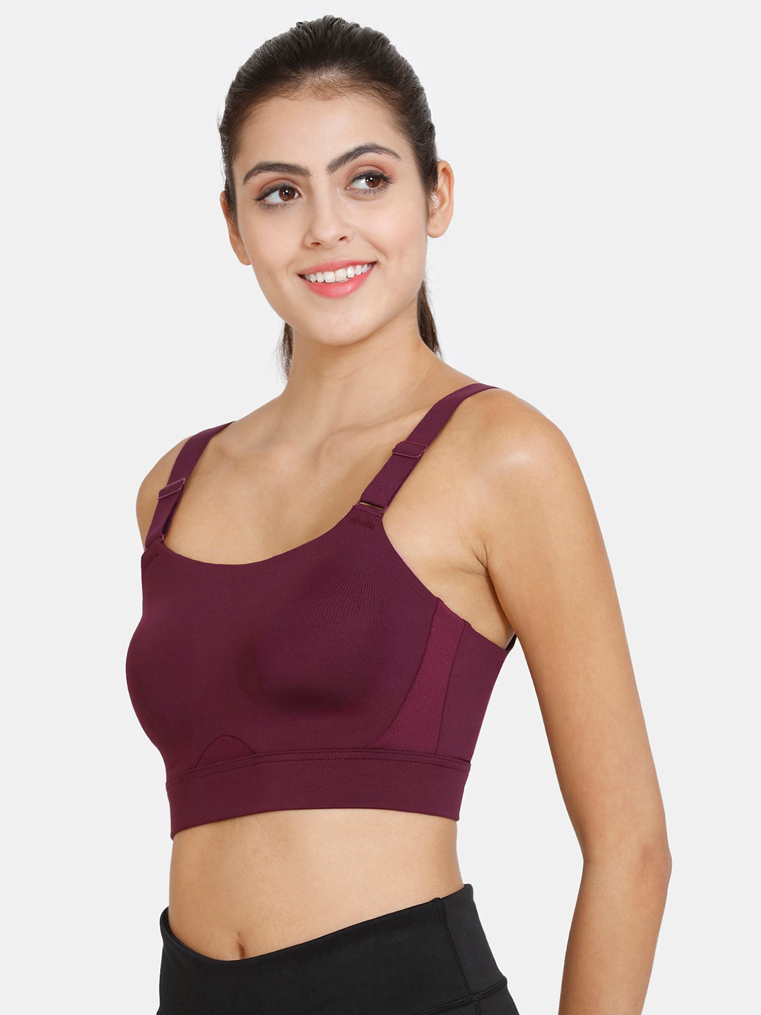 Zelocity by Zivame Purple Sports Bra