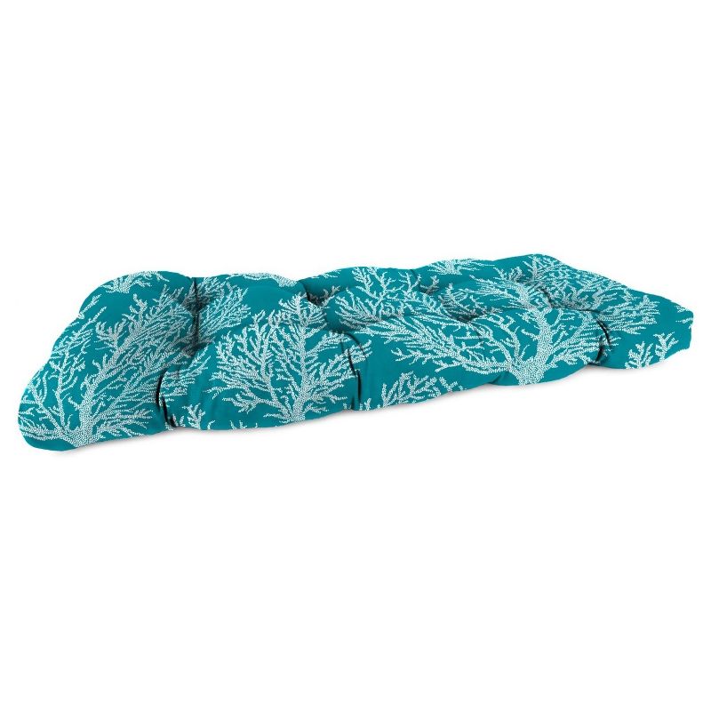 Outdoor Wicker Sette Cushion In Seacoral Turquoise  - Jordan Manufacturing