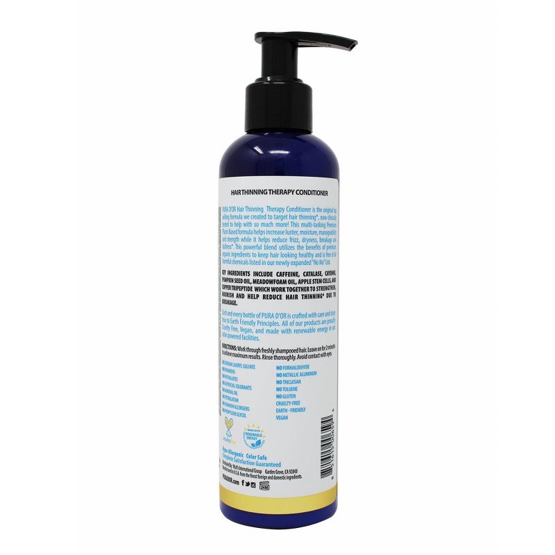Pura d'or Hair Thinning Therapy Conditioner - 8 fl oz