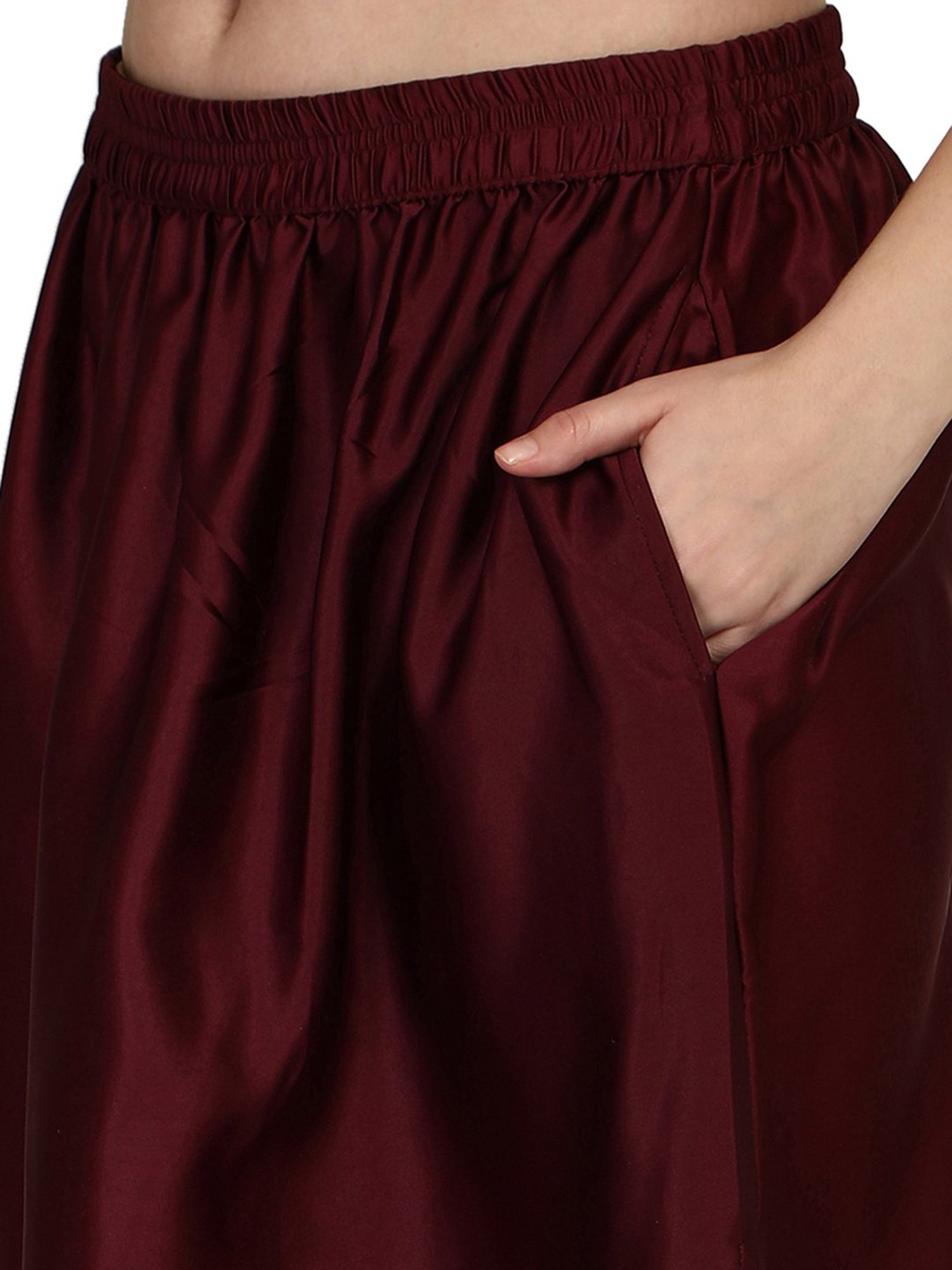Smarty Pants Maroon Maxi Skirt