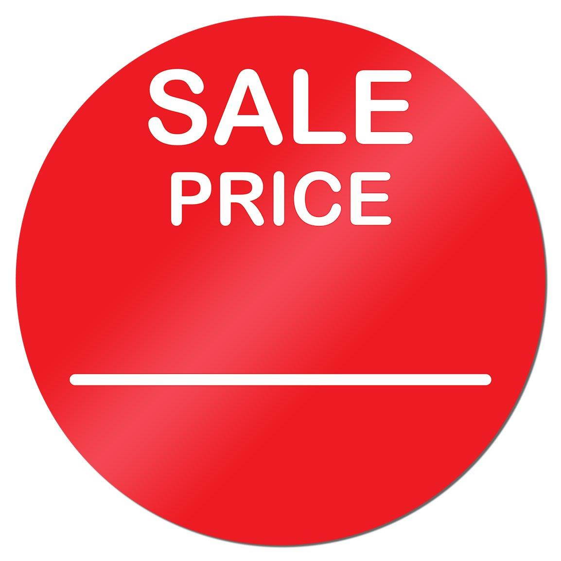 Sale Price 2 Inch Round Sticker Label Retail Store Tag Red 900 Labels