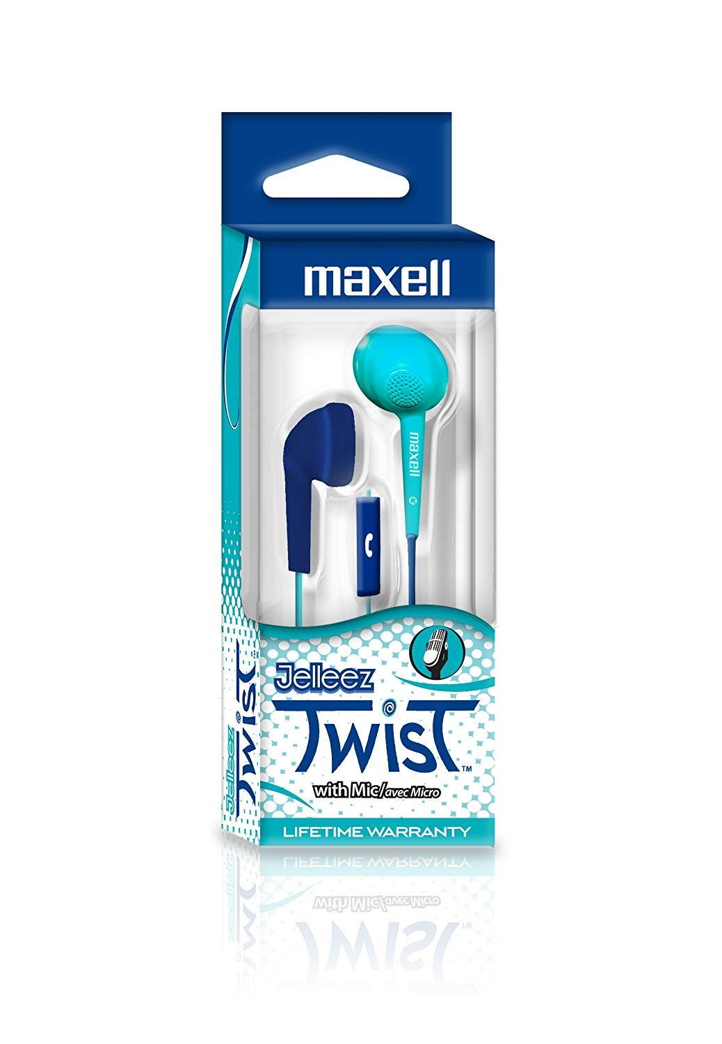 MAXELL 199629 Jelleez Twist Earbuds with Microphone