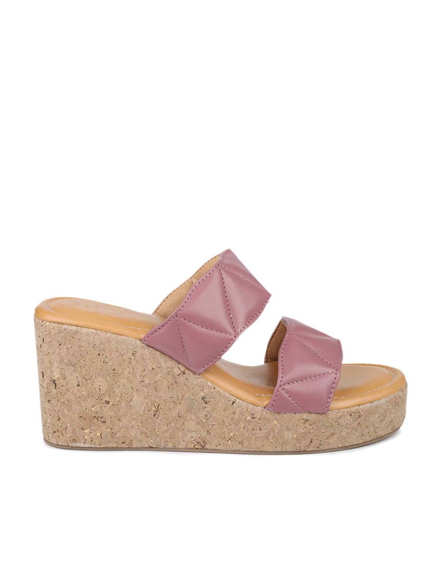 Design Crew Women's Pink Casual Wedges