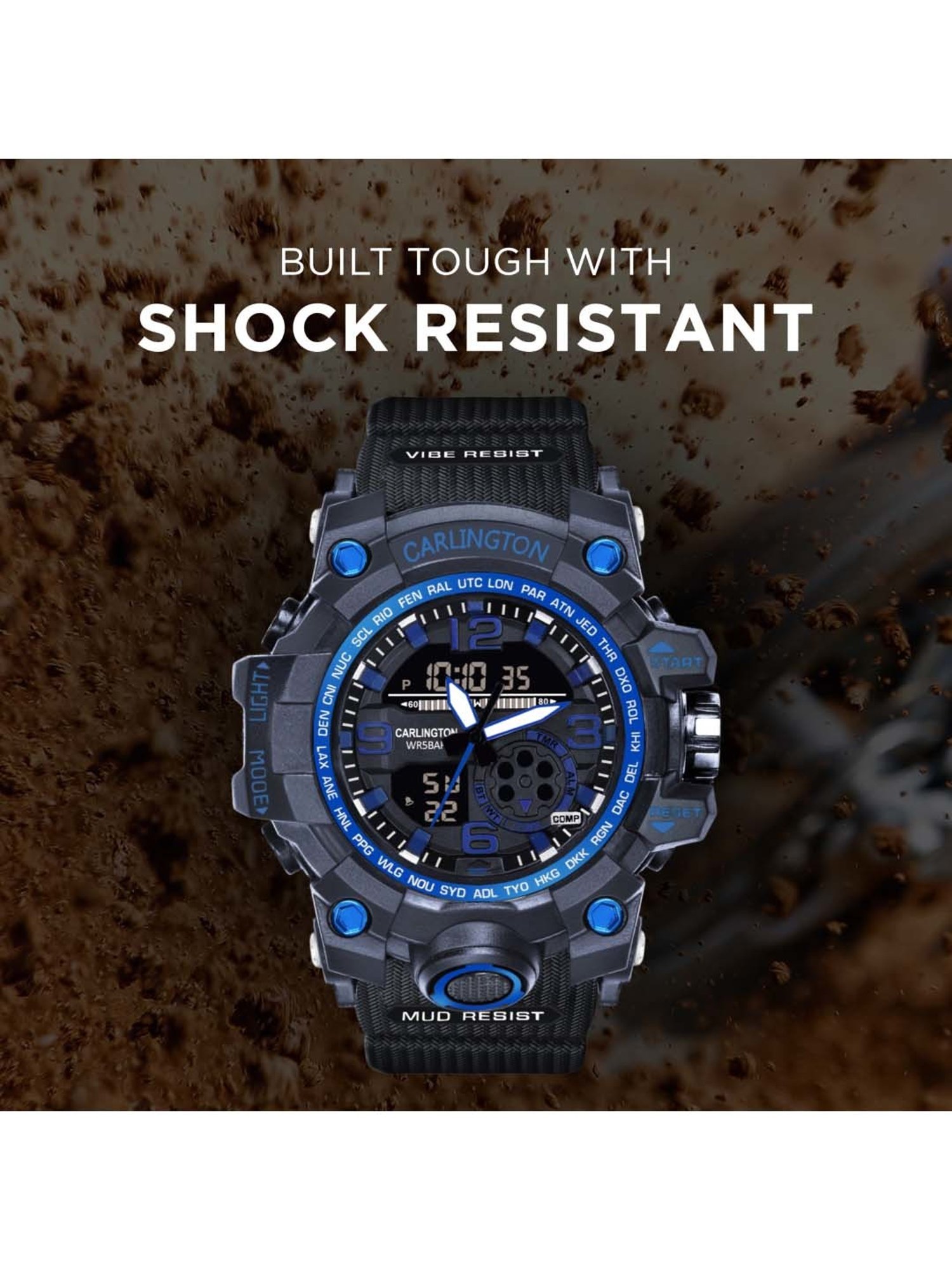 CARLINGTON Endurance 3355 Analog-Digital Watch for Men