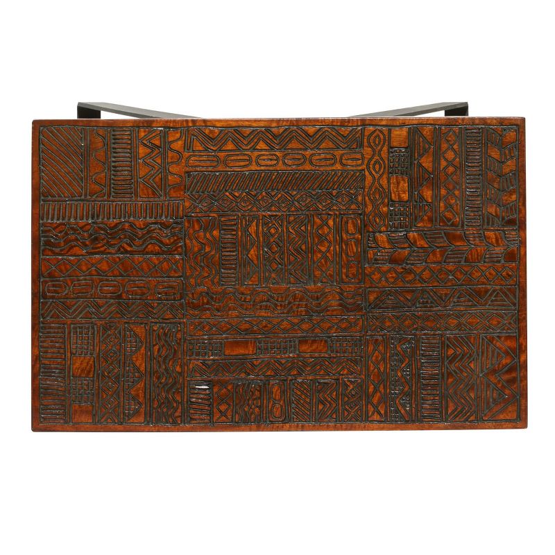 Contemporary Mango Wood Rectangular Accent Table Brown - Venus Williams Collection