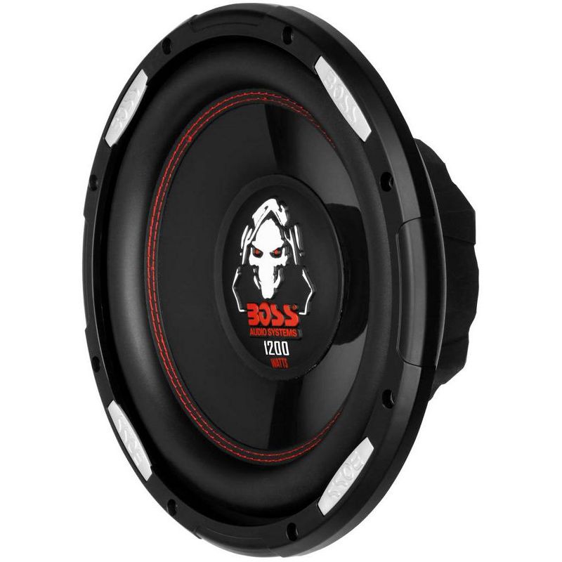 2) Boss P100F 10" 2400W Car Shallow/Slim Subwoofer + 2) 10" Single Sealed Boxes