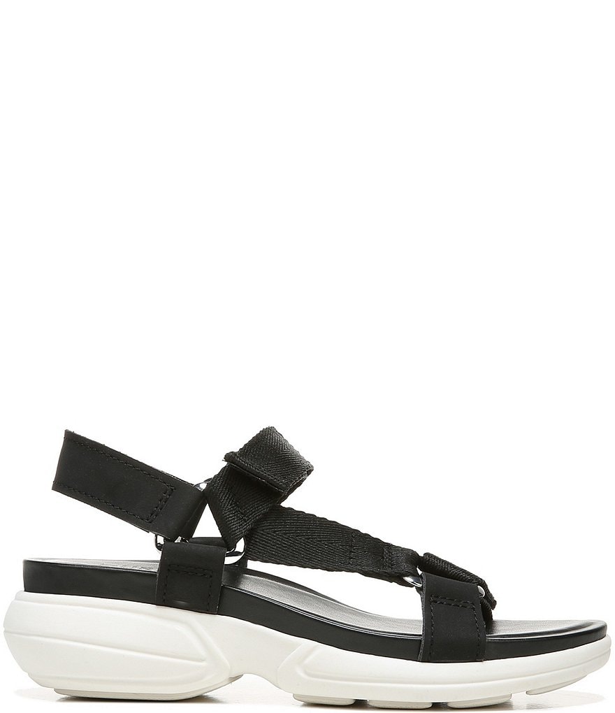 Naturalizer Flores Nubuck And Fabric Ankle Strap Sandals