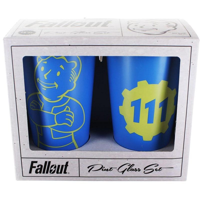 Just Funky Fallout 16oz Pint Glass 2-Pack