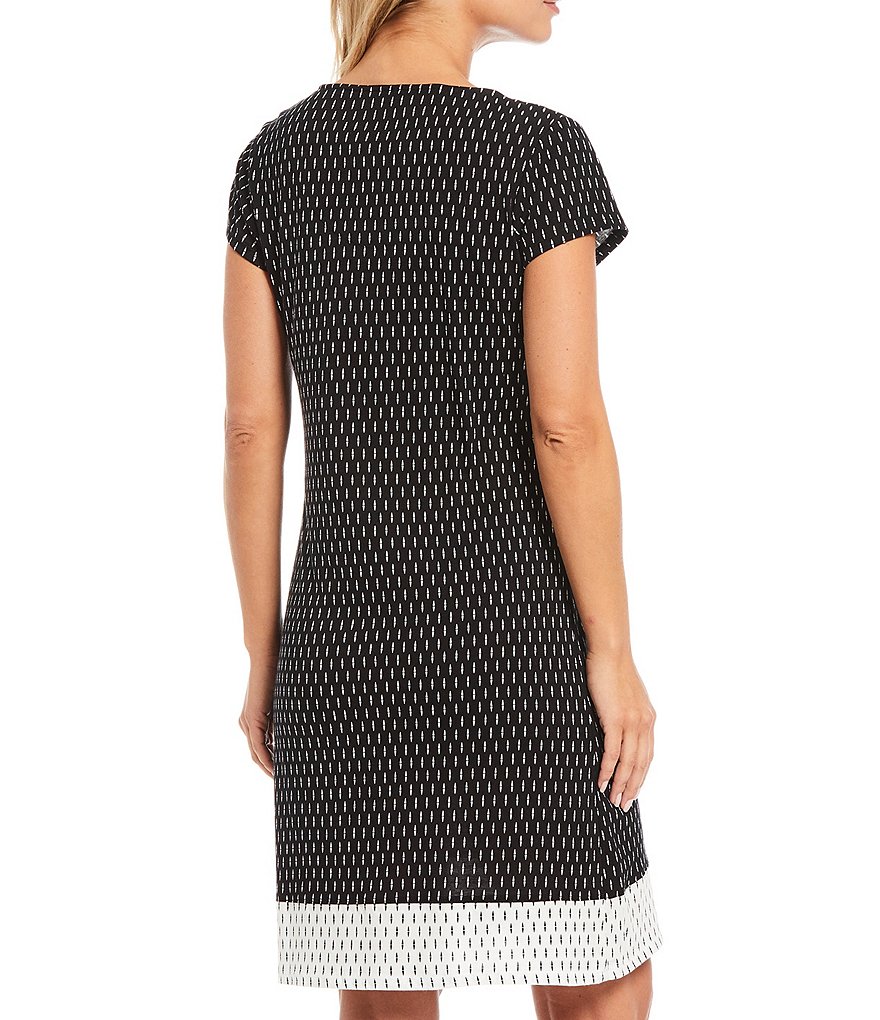 Miss Elaine Geometric Print Luxe Knit Nightgown