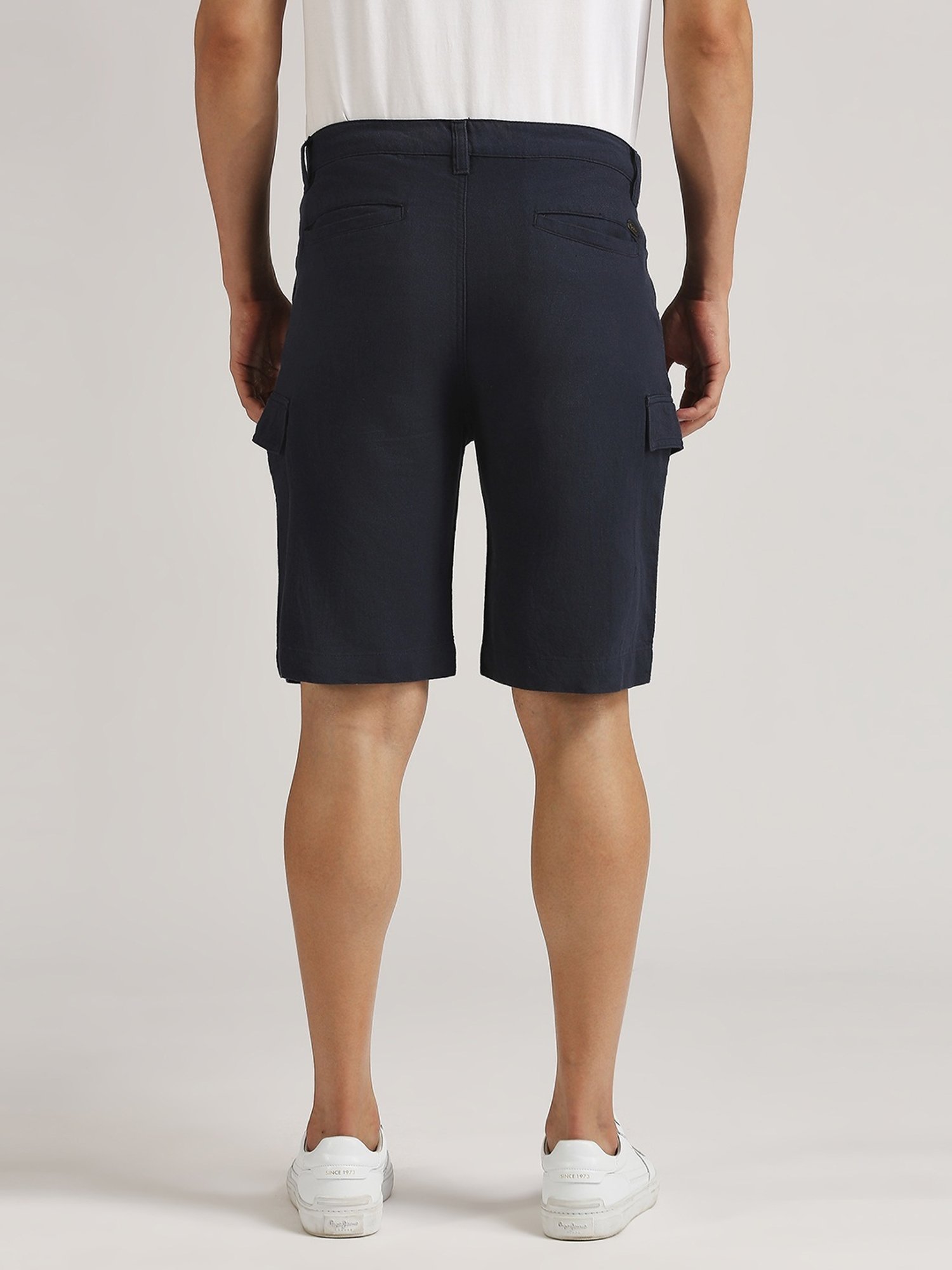 Pepe Jeans Navy Regular Fit Cargo Shorts