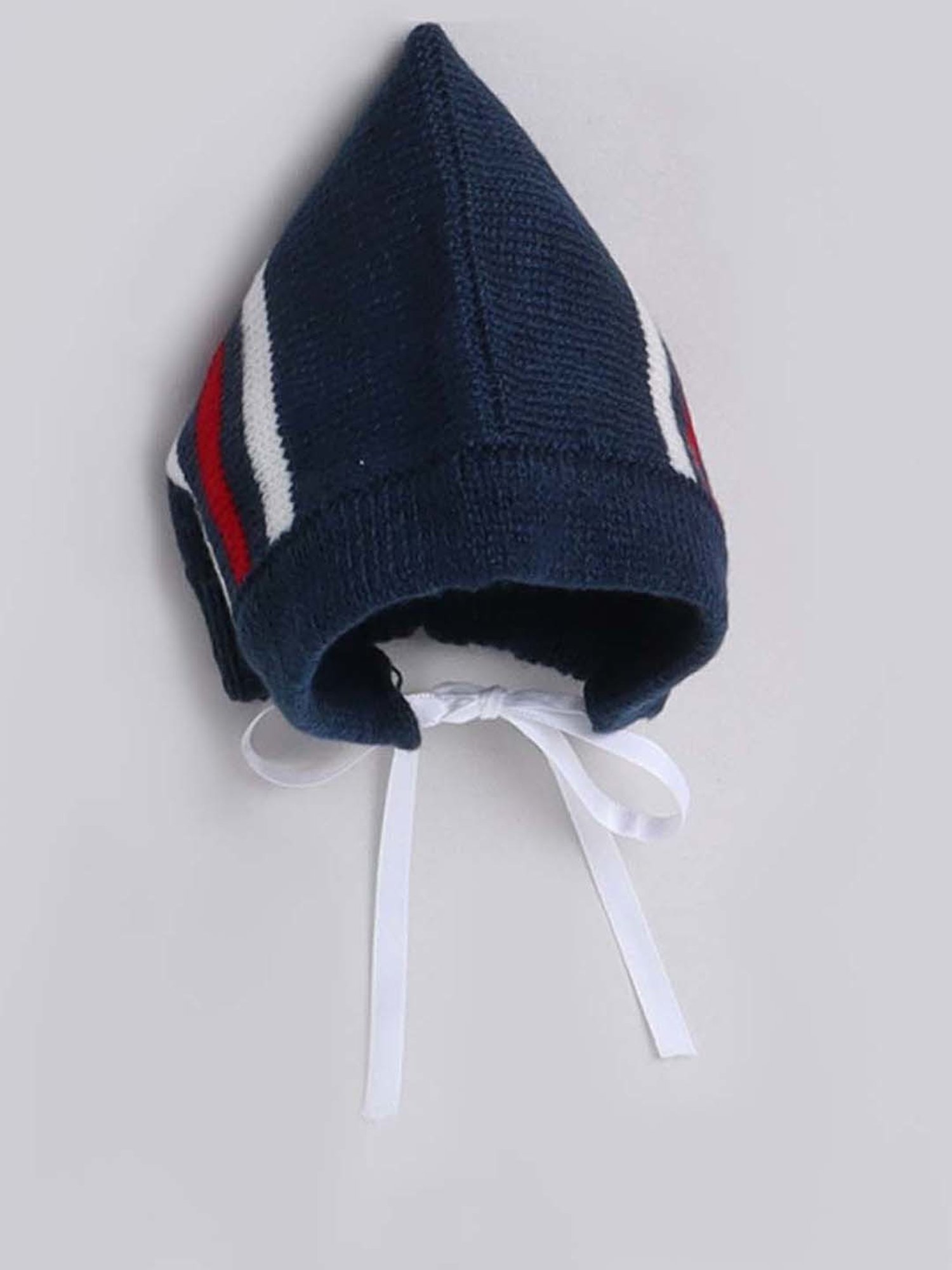 Little Angels Navy & White Striped Cap Set