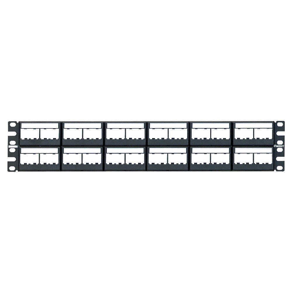 PANDUIT CPPL48WBLY Patch Panel,Mini-Com,Rack Mt,48 Port